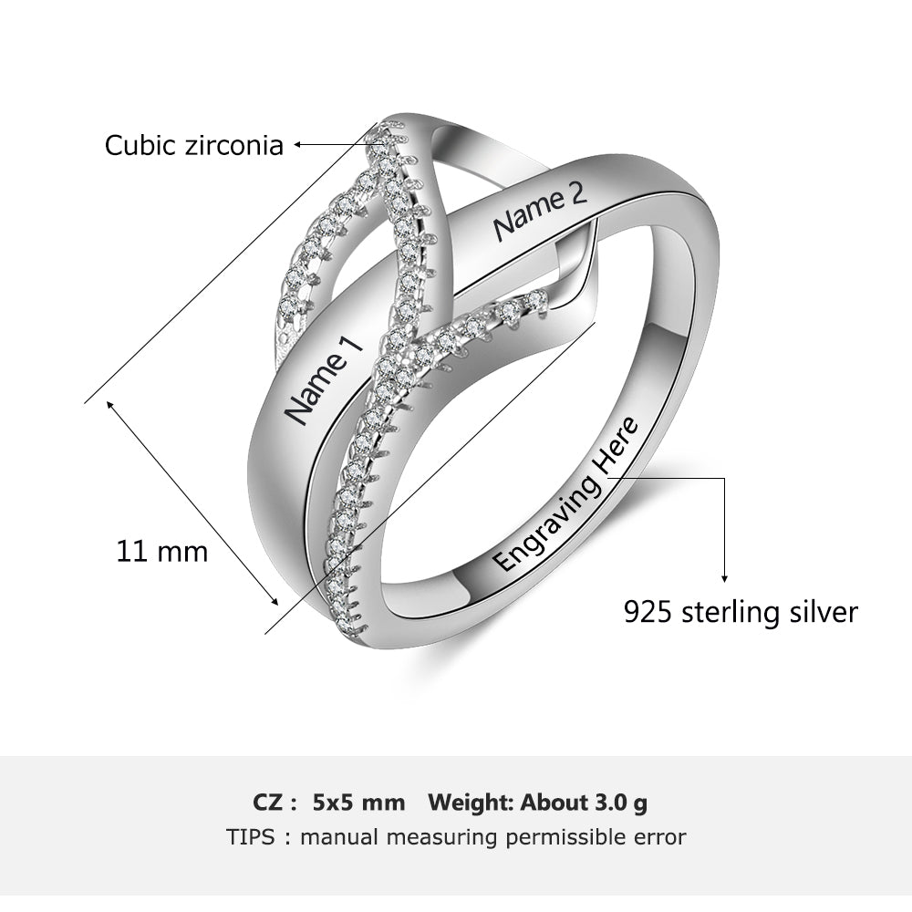 Personalisierter Edelstahl Ring "Fidanzamento" - PITANI