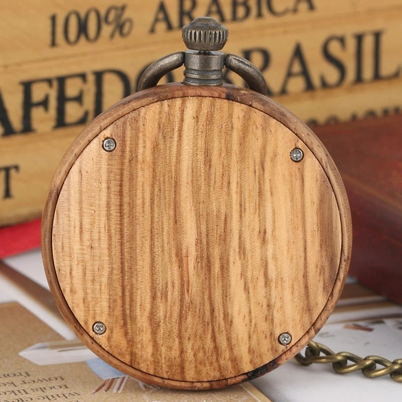 SALE | Holz Taschenuhr „Legno naturale no.447" - PITANI