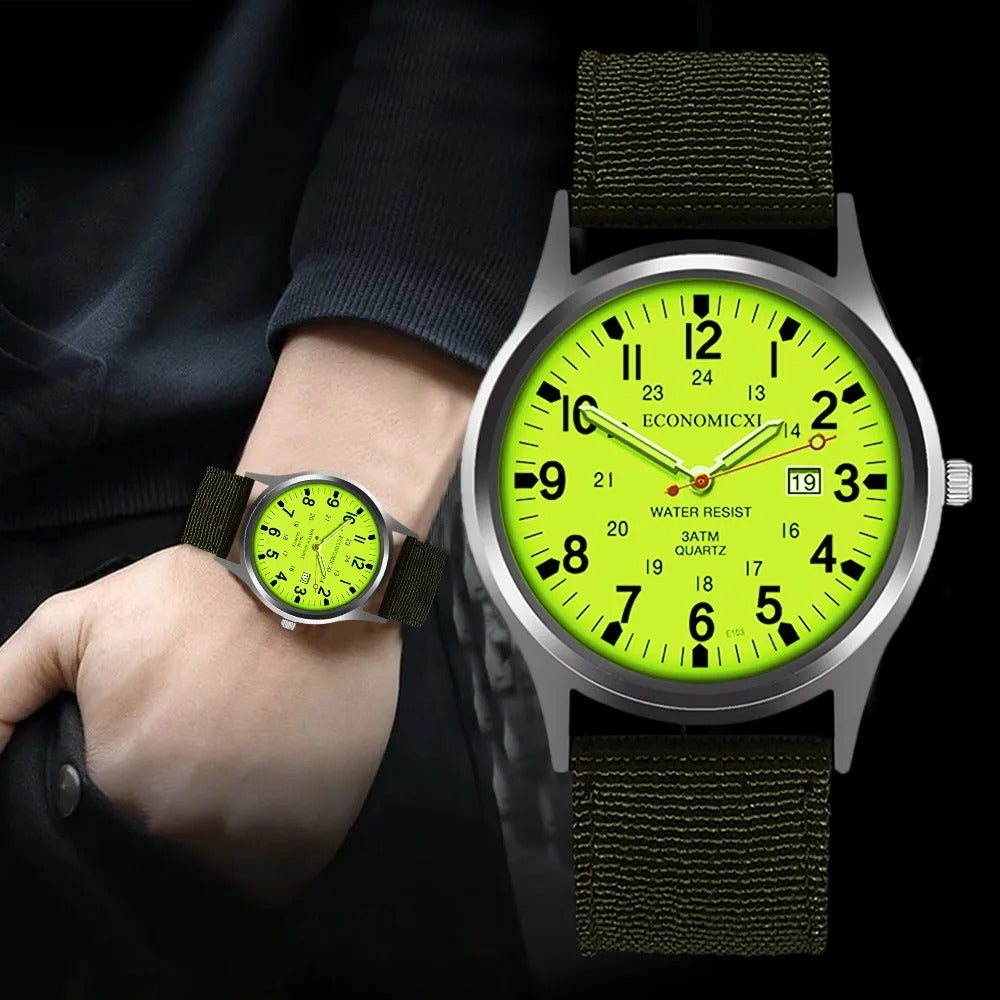 Stoff Armbanduhr "Verde Sportivo no. 480" - PITANI