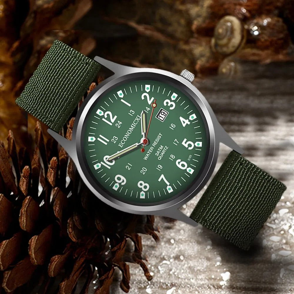 Stoff Armbanduhr "Verde Sportivo no. 480" - PITANI