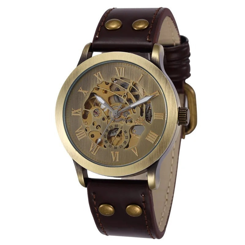 Leder Automatik Armbanduhr "Acciaio Inossidabile no.155" - PITANI