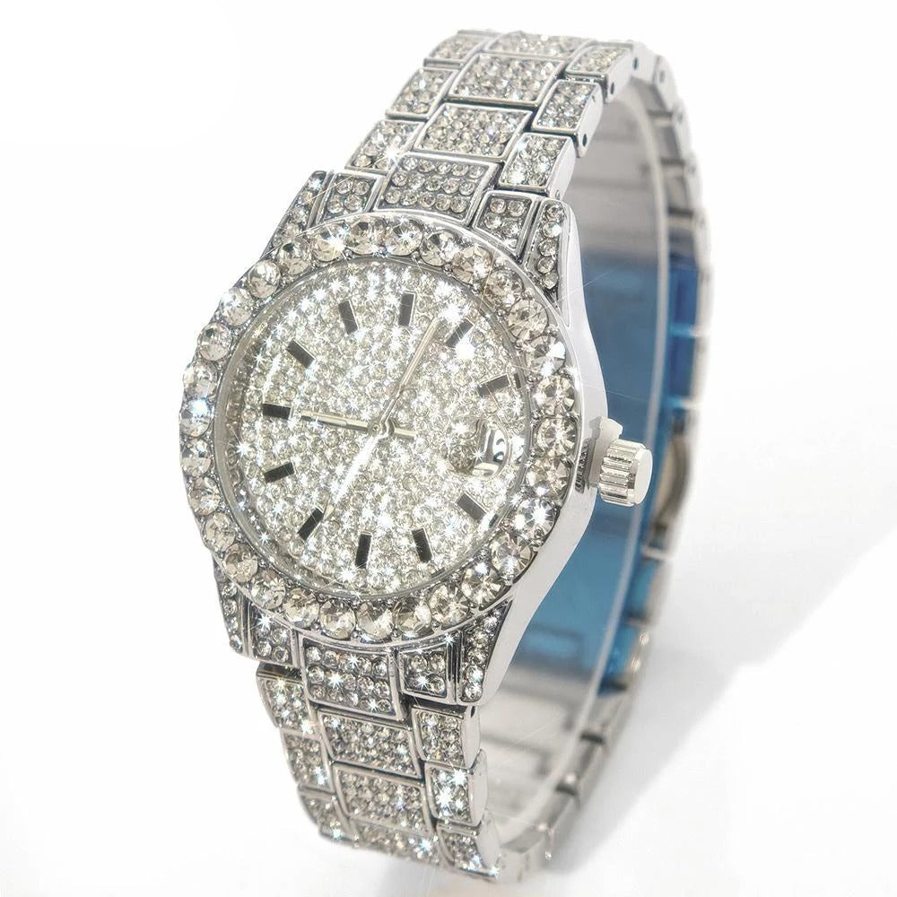 Edelstahl Glitzer Armbanduhr "Orologio Da Polso Al Quarzo Piccolo no.3134" - PITANI