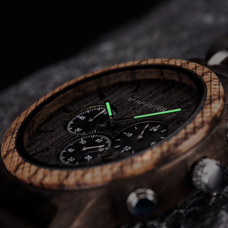 Holz Armbanduhr "Completare"
