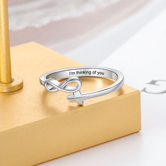 Personalisierter Edelstahl Ring "I regali"