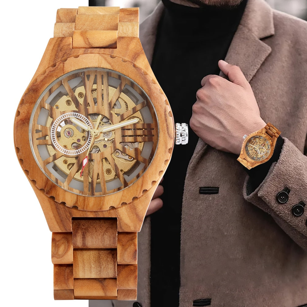 Holz Armbanduhr "Pieghevole"