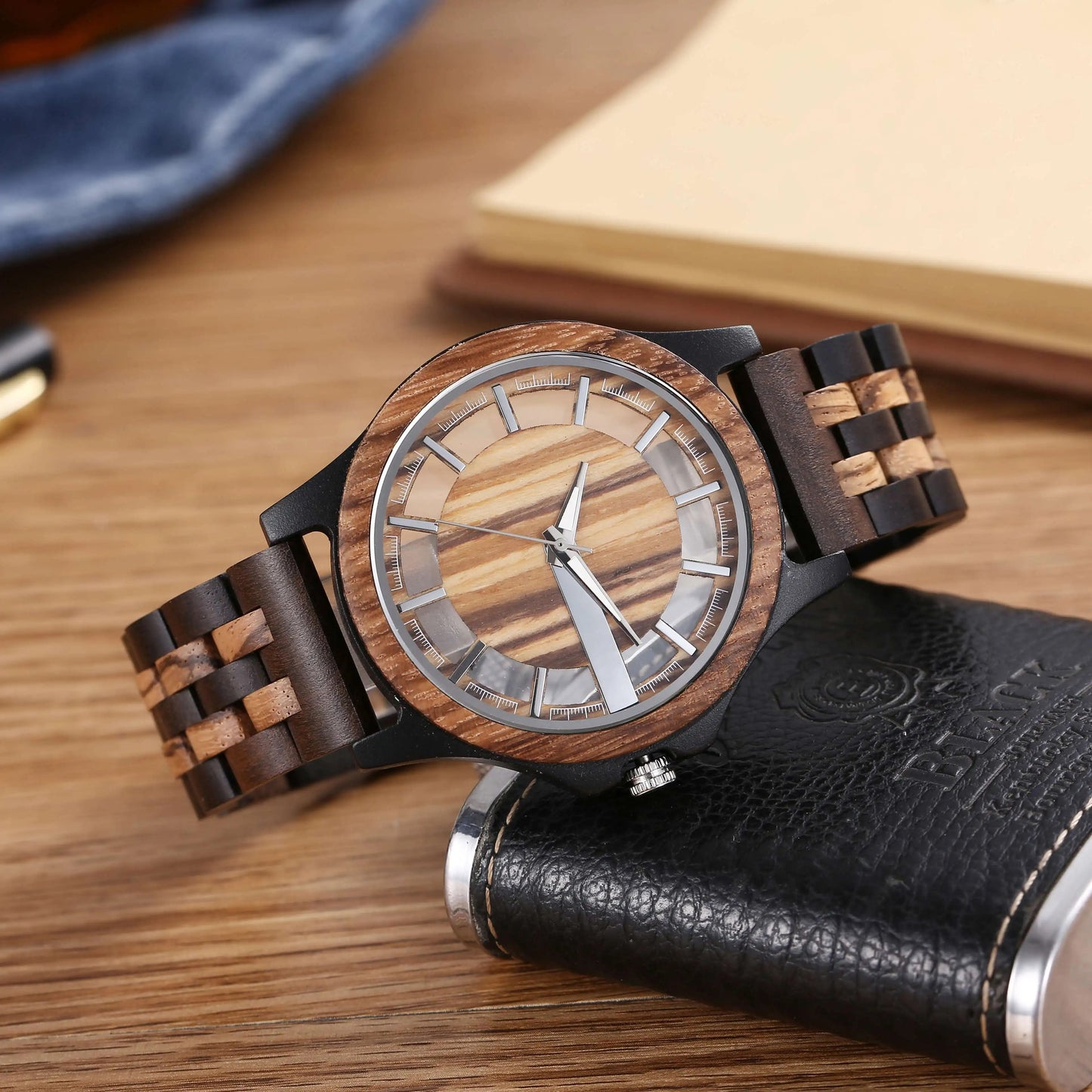 Holz Armbanduhr "Retro Semplice Leggero no.797" - PITANI