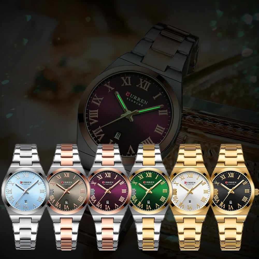 Elegante Damen Quarzarmbanduhr mit Datum – Wasserdichte Armbanduhr no.3274 - PITANI
