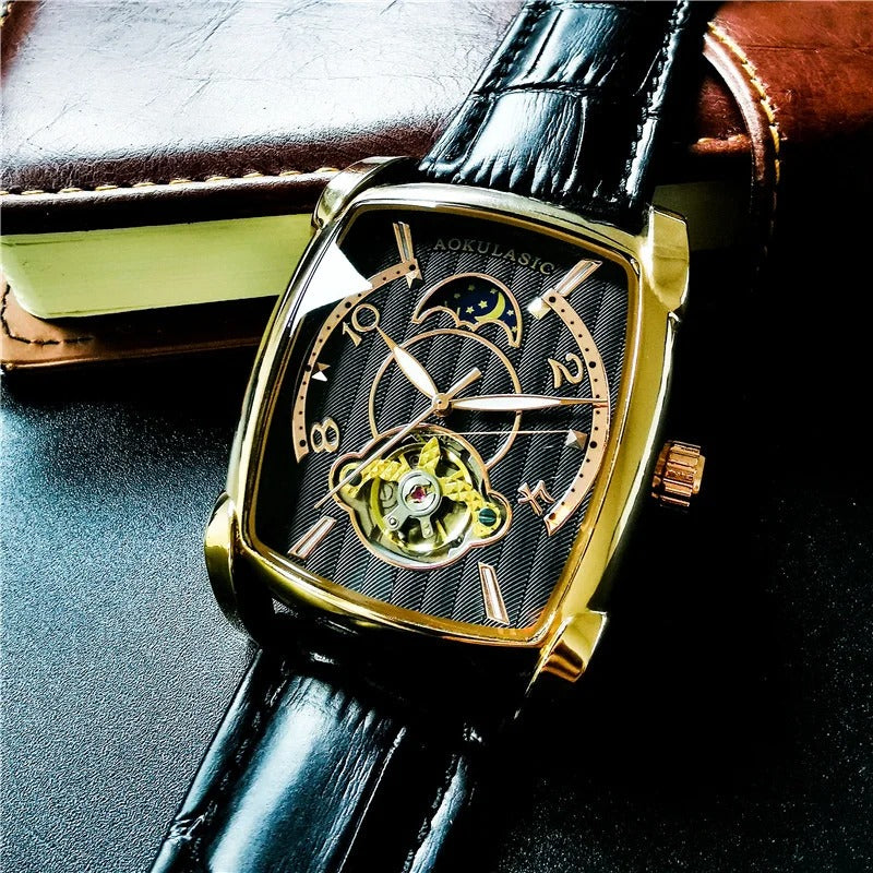 Leder Automatik Armbanduhr "no.375" - PITANI