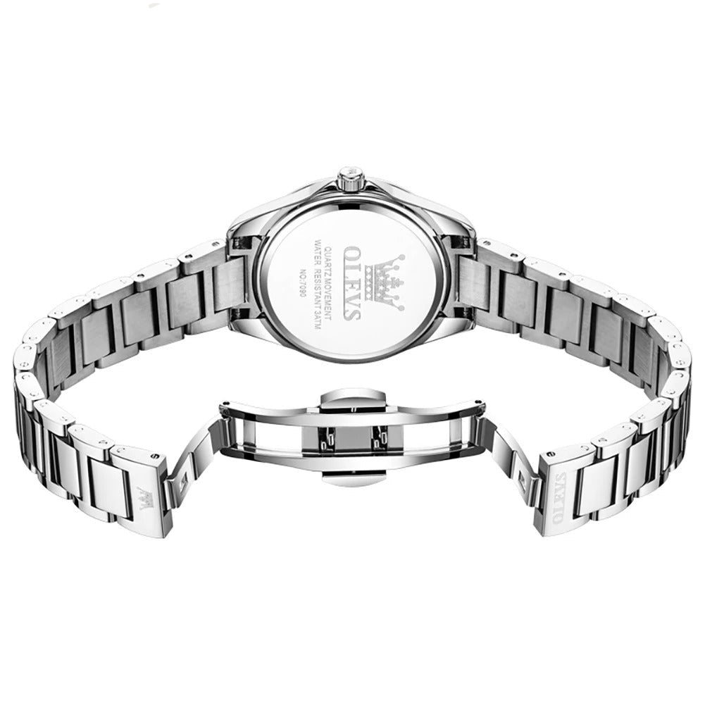 Elegante Damen Quarzarmbanduhr mit Datum & Leuchtzeigern – Wasserdichte Modern Armbanduhr no.3282 - PITANI