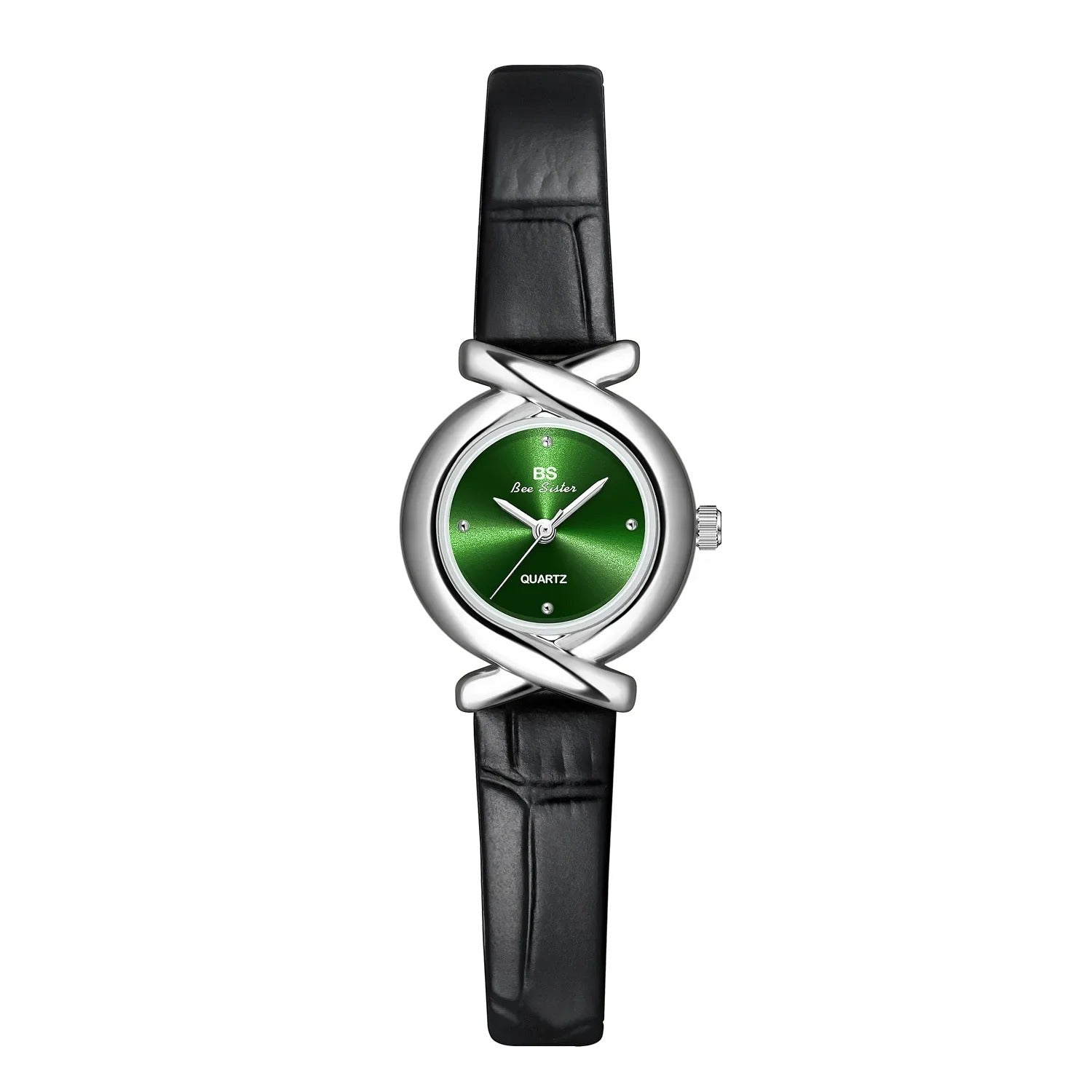 Leder Armbanduhr mit künstlerischer Lünette "Guarda Le Ragazze Che Amano no.3163" - PITANI