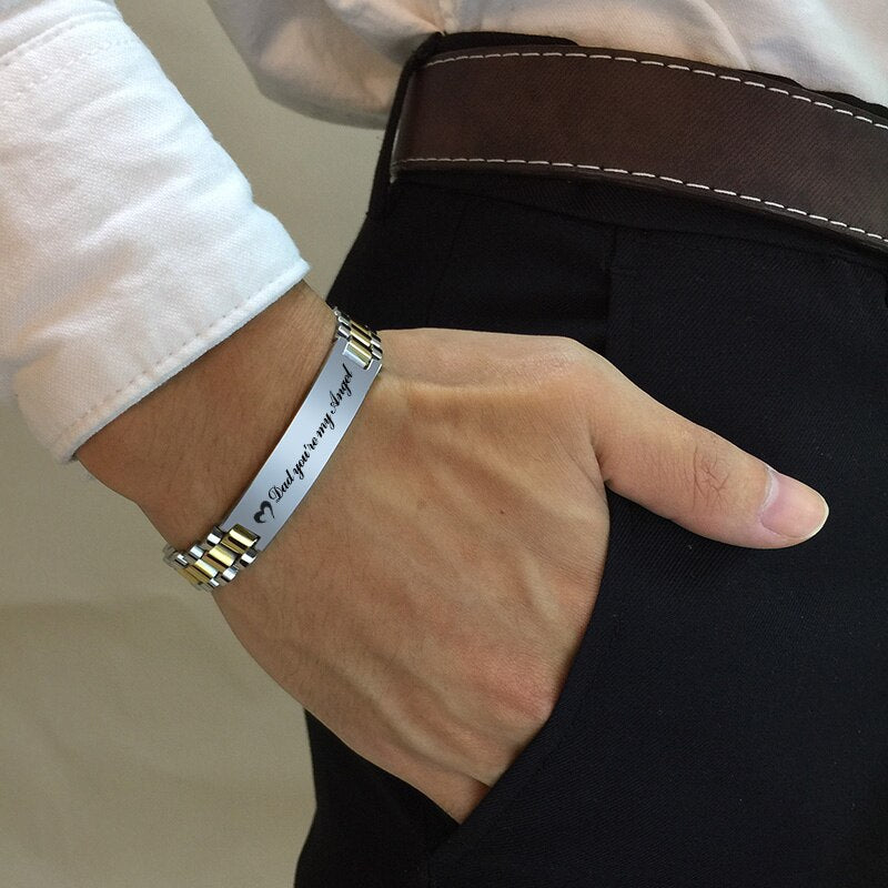 Personalisiertes Edelstahl Armband "Periane"