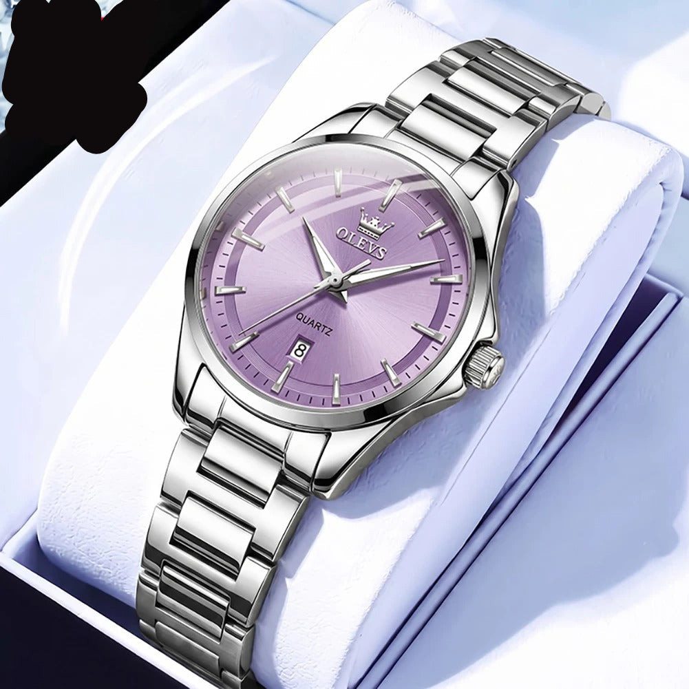 Elegante Damen Quarzarmbanduhr mit Datum & Leuchtzeigern – Wasserdichte Modern Armbanduhr no.3282 - PITANI
