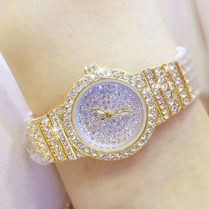 Edelstahl Armbanduhr in Kristalloptik "Orologio Da Donna belle no.3116" - PITANI