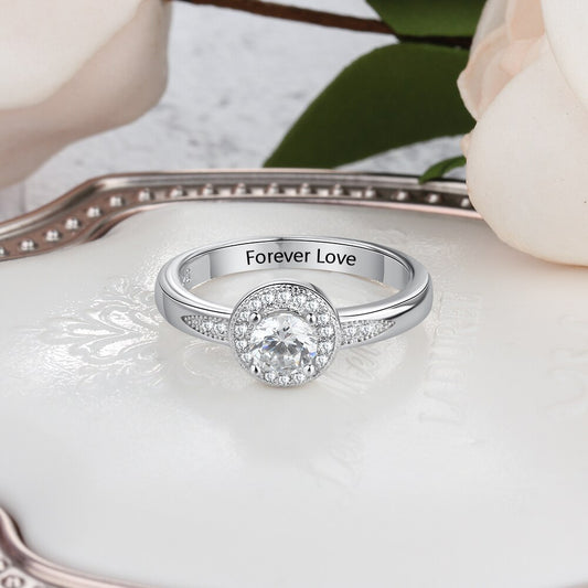 Personalisierter Edelstahl Ring "Anniversario"