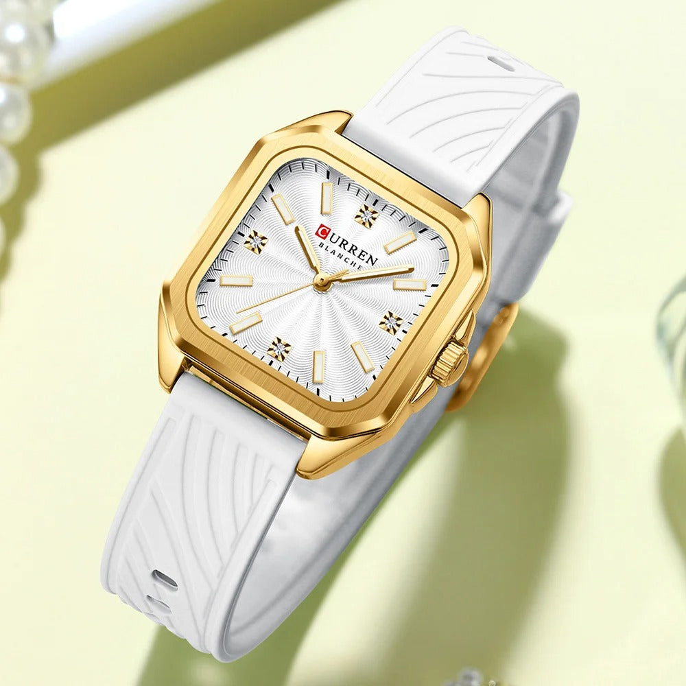 Elegante Quadratische Damen Quarzarmbanduhr – Wasserdichte-Armbanduhr no.3272 - PITANI
