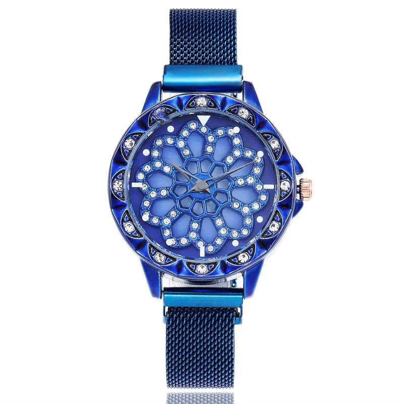 Blumenmotiv Mesh Armbanduhr "Orologio Magnetico no.351" - PITANI