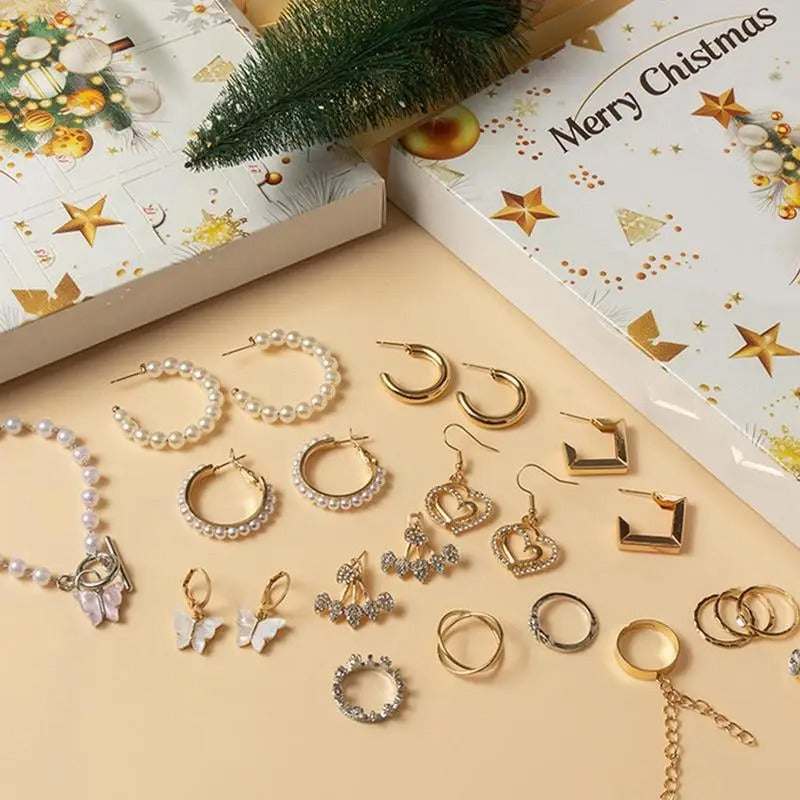 Befüllter Schmuck Mystery Adventskalender „Anelli Con Orecchini A Calendario no.305“ - PITANI