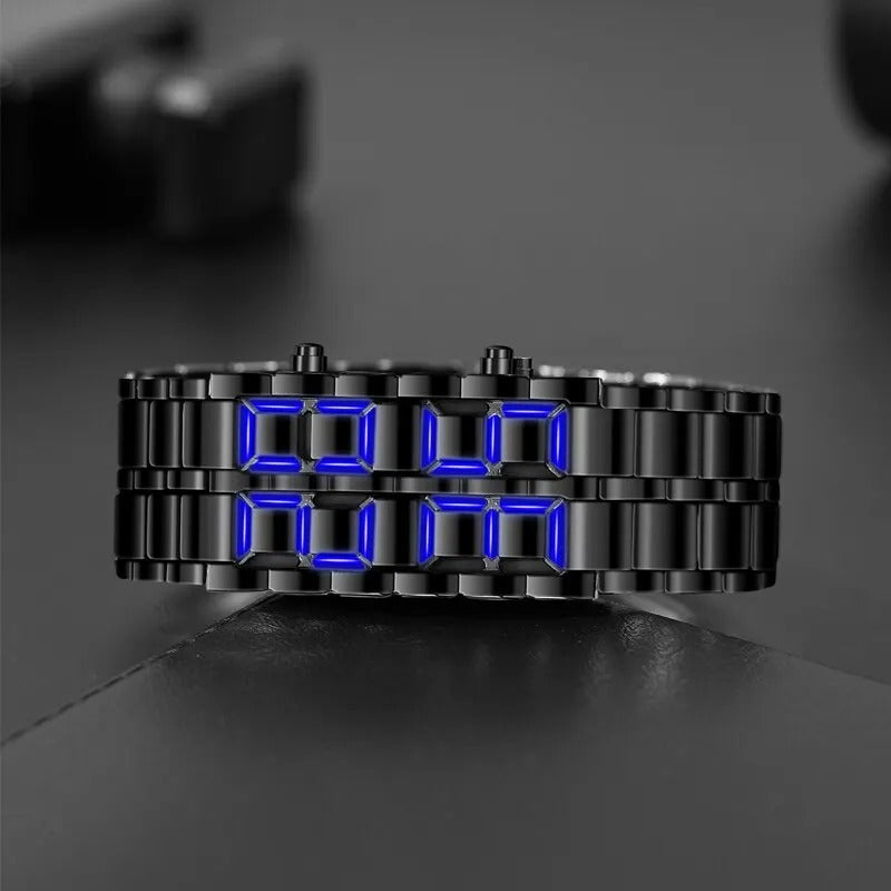 LED Edelstahl Armbanduhr "Ledoglio no.815" - PITANI