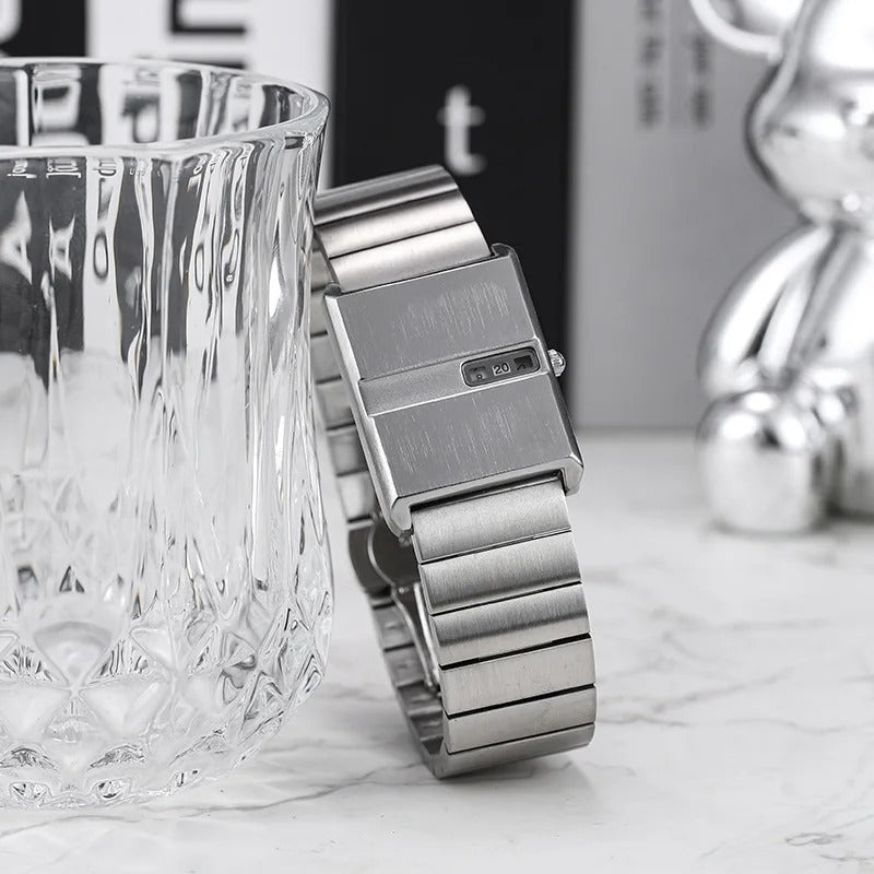 Edelstahl Armbanduhr im Retro Design "Design retrò semplice no.3201" - PITANI