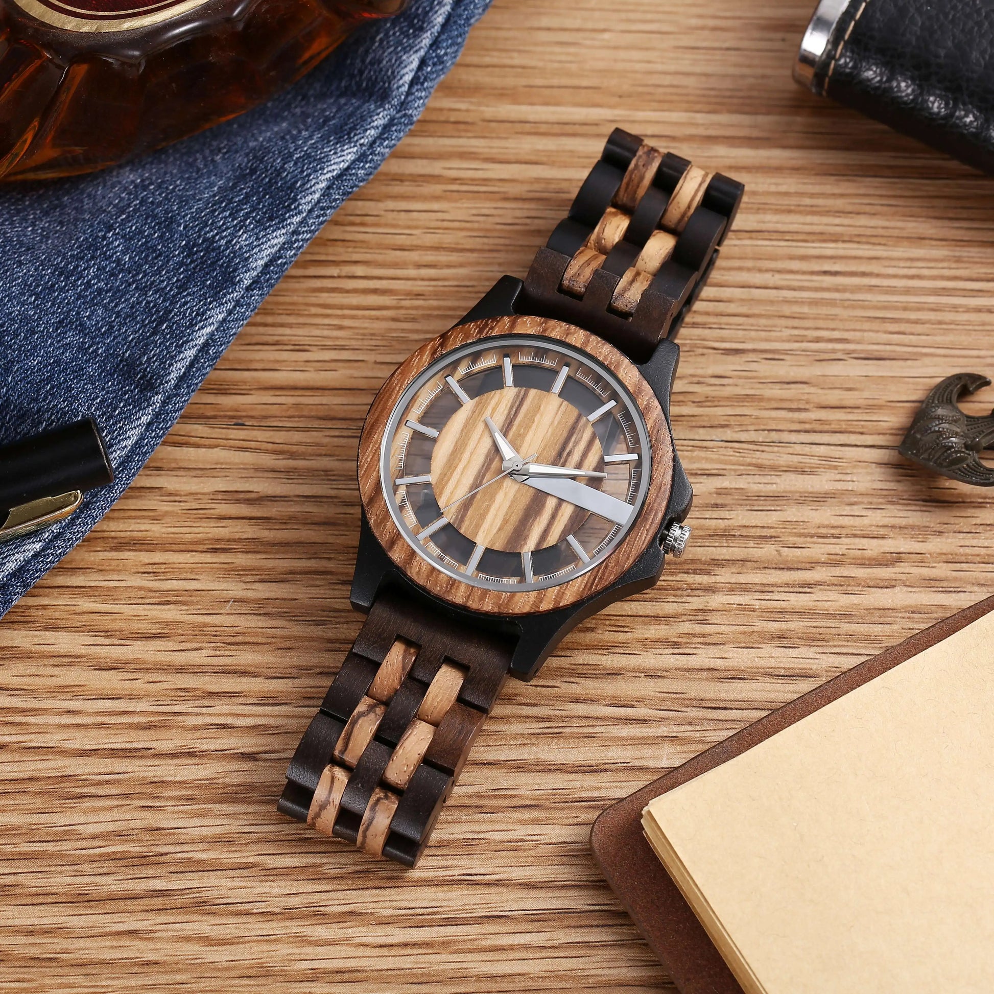 Holz Armbanduhr "Retro Semplice Leggero no.797" - PITANI