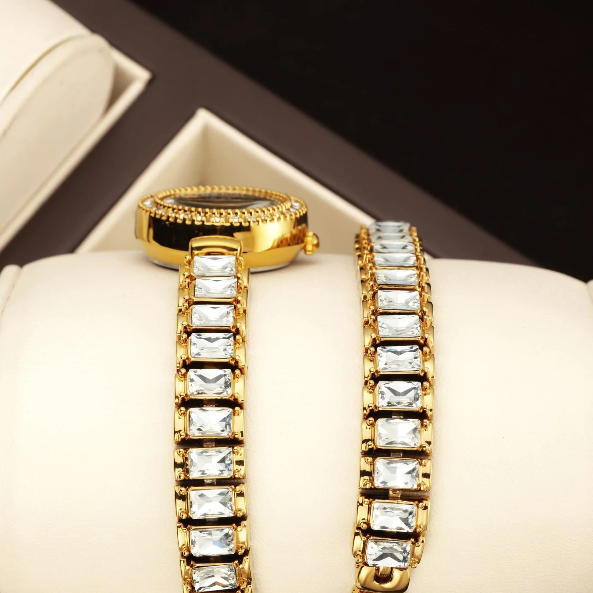 Funkelnde Glitzer Edelstahl Armbanduhr "Quarzo Scintillante Da Donna no.3082" - PITANI