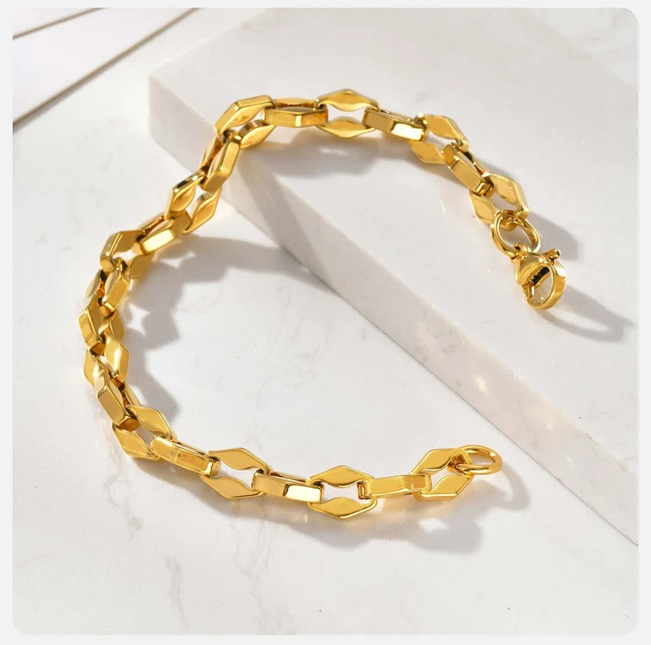 Gliederketten Edelstahl Armband "Chiusura a Moschettone no.5211" - PITANI