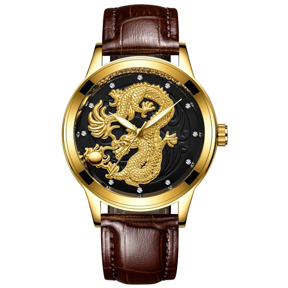 Drachenmotiv Edelstahl Armbanduhr "Orologio no.290" - PITANI