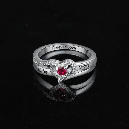 Personalisierter Edelstahl Ring "Amore"