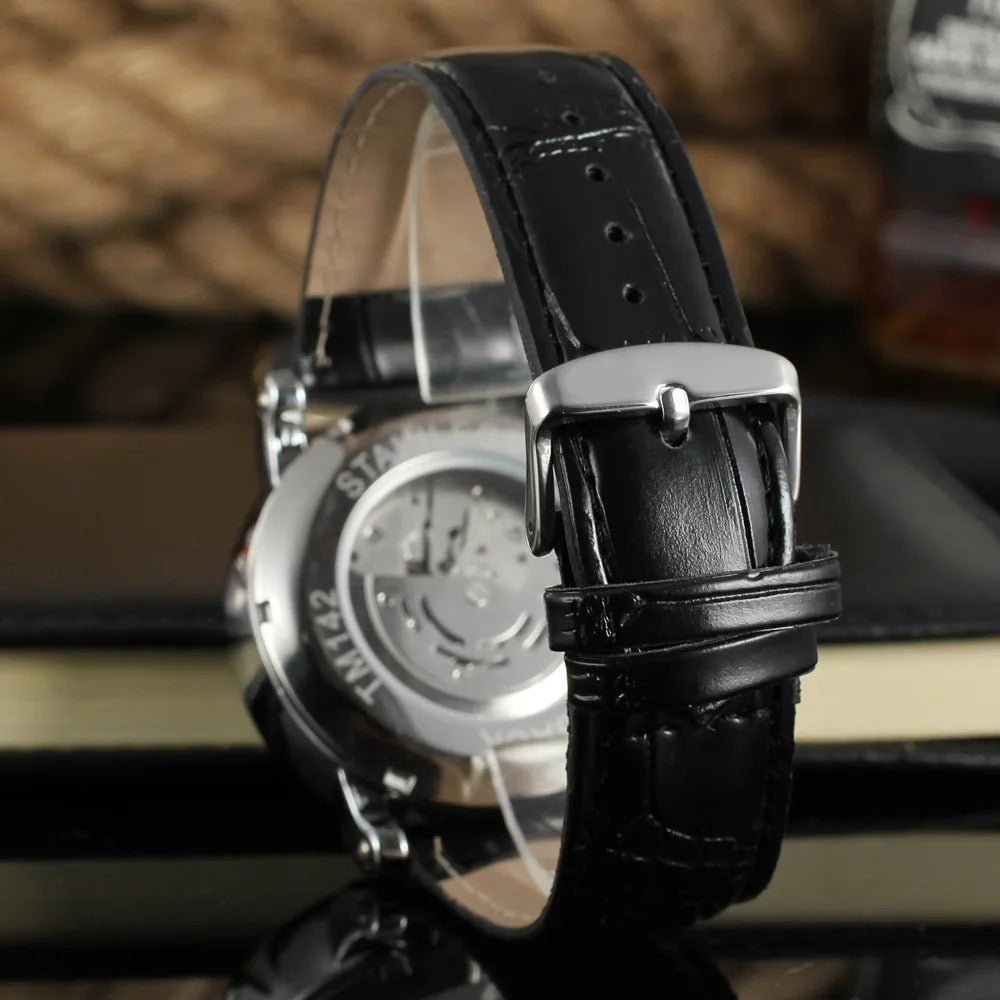 Leder Automatik Armbanduhr "Automatic Mechanical no.367" - PITANI