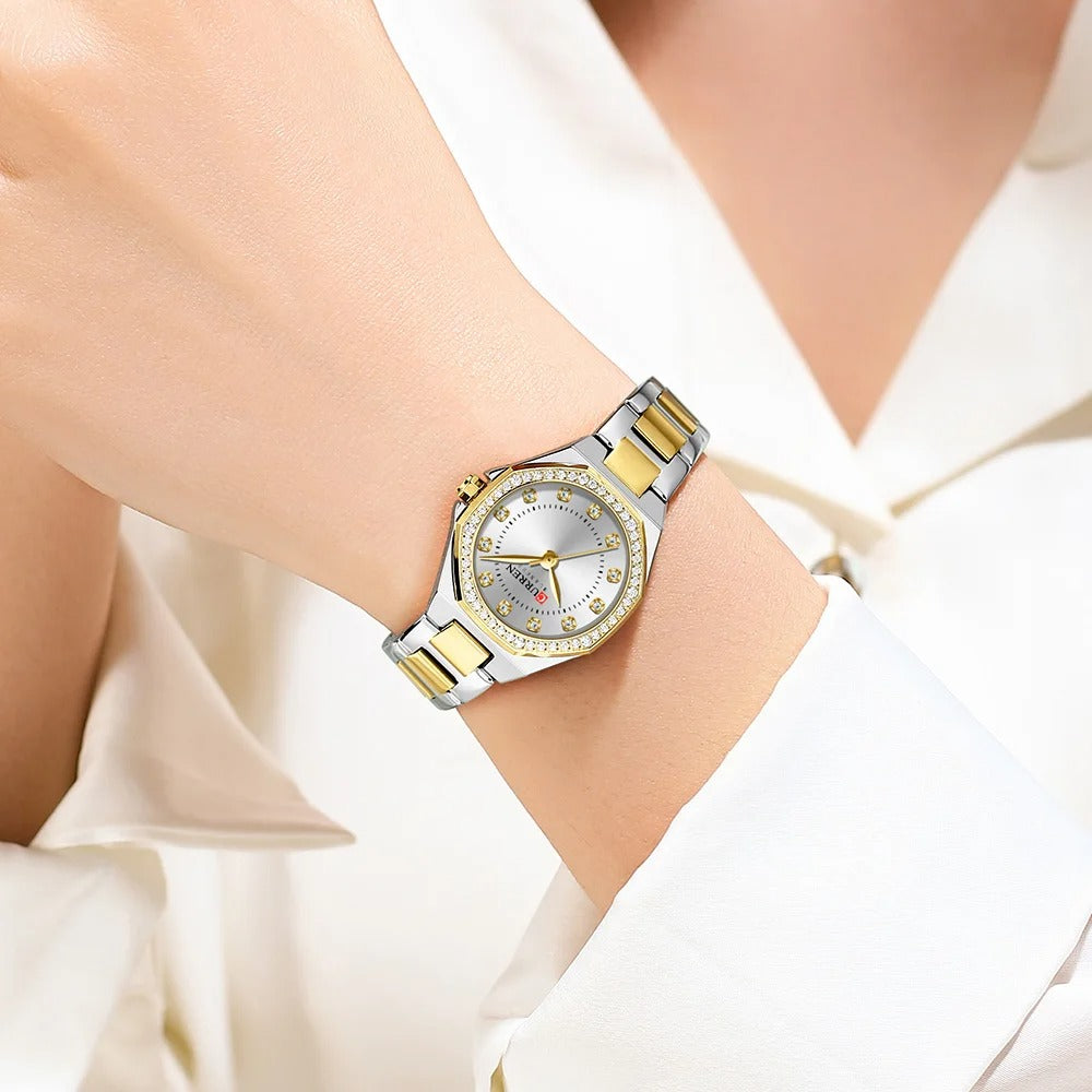 Elegante Achteckige Damen Quarzarmbanduhr – Wasserdichte Armbanduhr no.3273 - PITANI