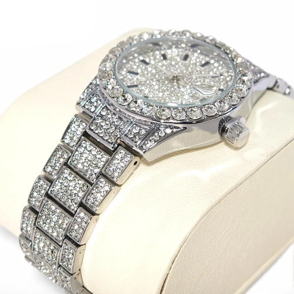 Edelstahl Glitzer Armbanduhr "Orologio Da Polso Al Quarzo Piccolo no.3134" - PITANI