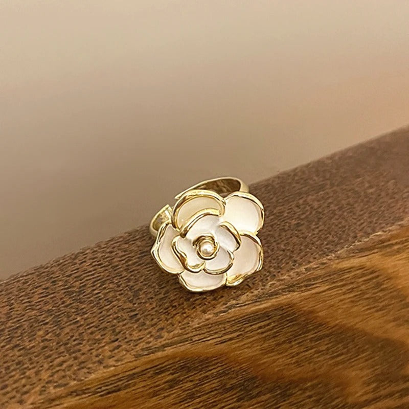 Größenverstellbarer Ring "Apertura Del Fiore Di Rosa no.111" - PITANI