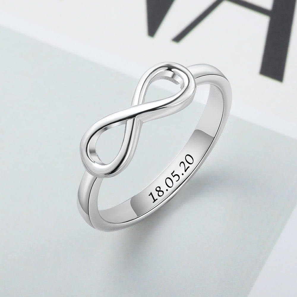 Personalisierter Edelstahl Ring "Infinito" - PITANI