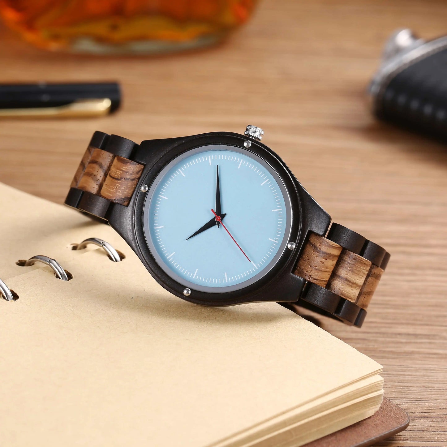 Holz Armbanduhr "Retro Minimalista Leggero no.799" - PITANI