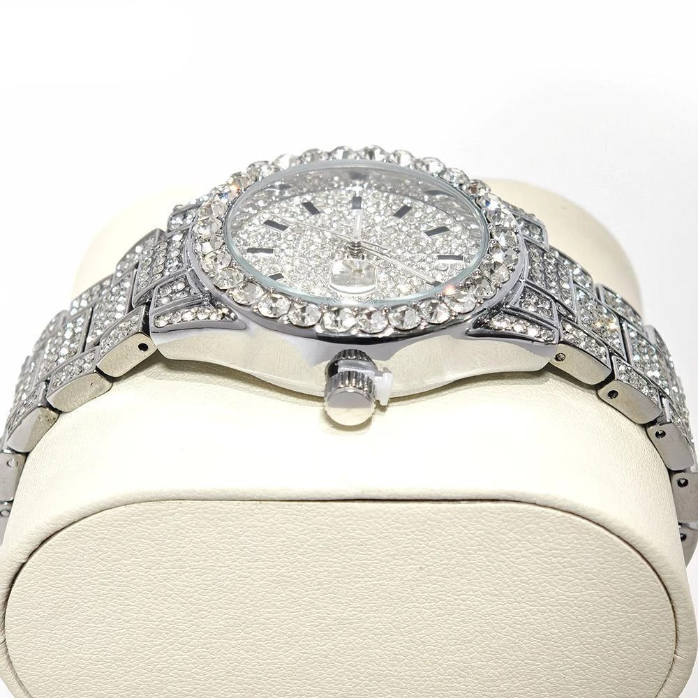 Edelstahl Glitzer Armbanduhr "Orologio Da Polso Al Quarzo Piccolo no.3134" - PITANI