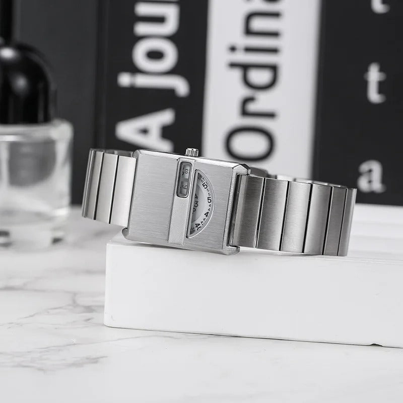 Edelstahl Armbanduhr im Retro Design "Design retrò semplice no.3201" - PITANI