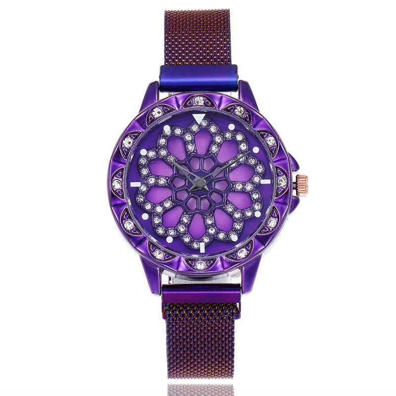 Blumenmotiv Mesh Armbanduhr "Orologio Magnetico no.351" - PITANI