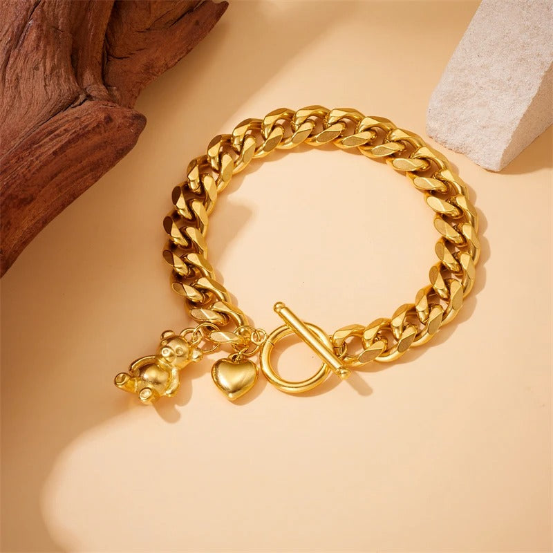 Edelstahl Armband "Orso Color Oro no.518" - PITANI