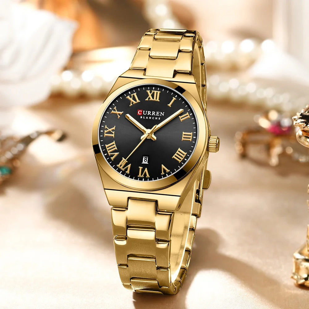 Elegante Damen Quarzarmbanduhr mit Datum – Wasserdichte Armbanduhr no.3274 - PITANI