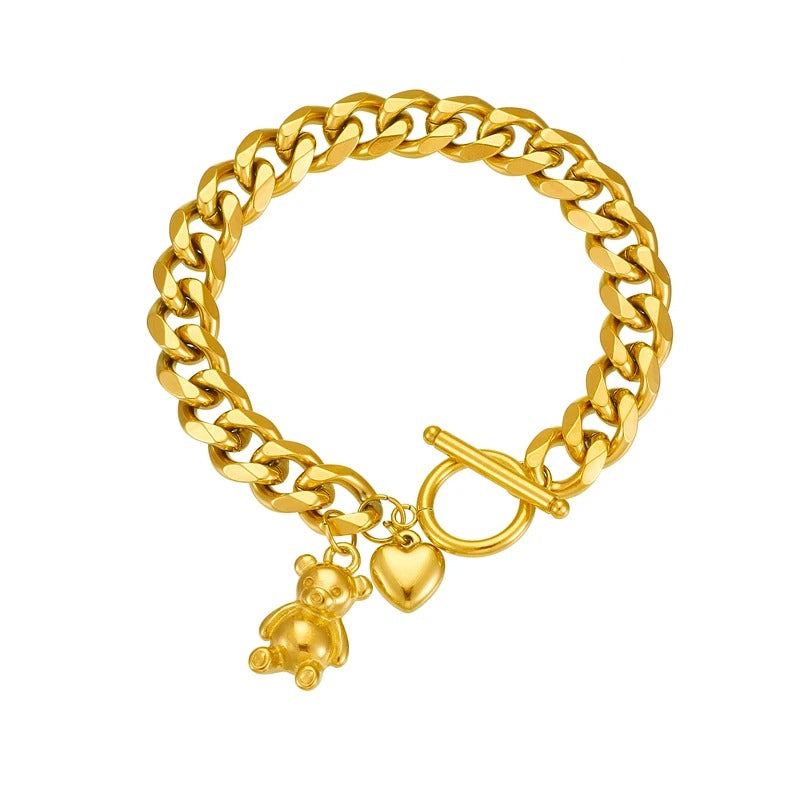 Edelstahl Armband "Orso Color Oro no.518" - PITANI