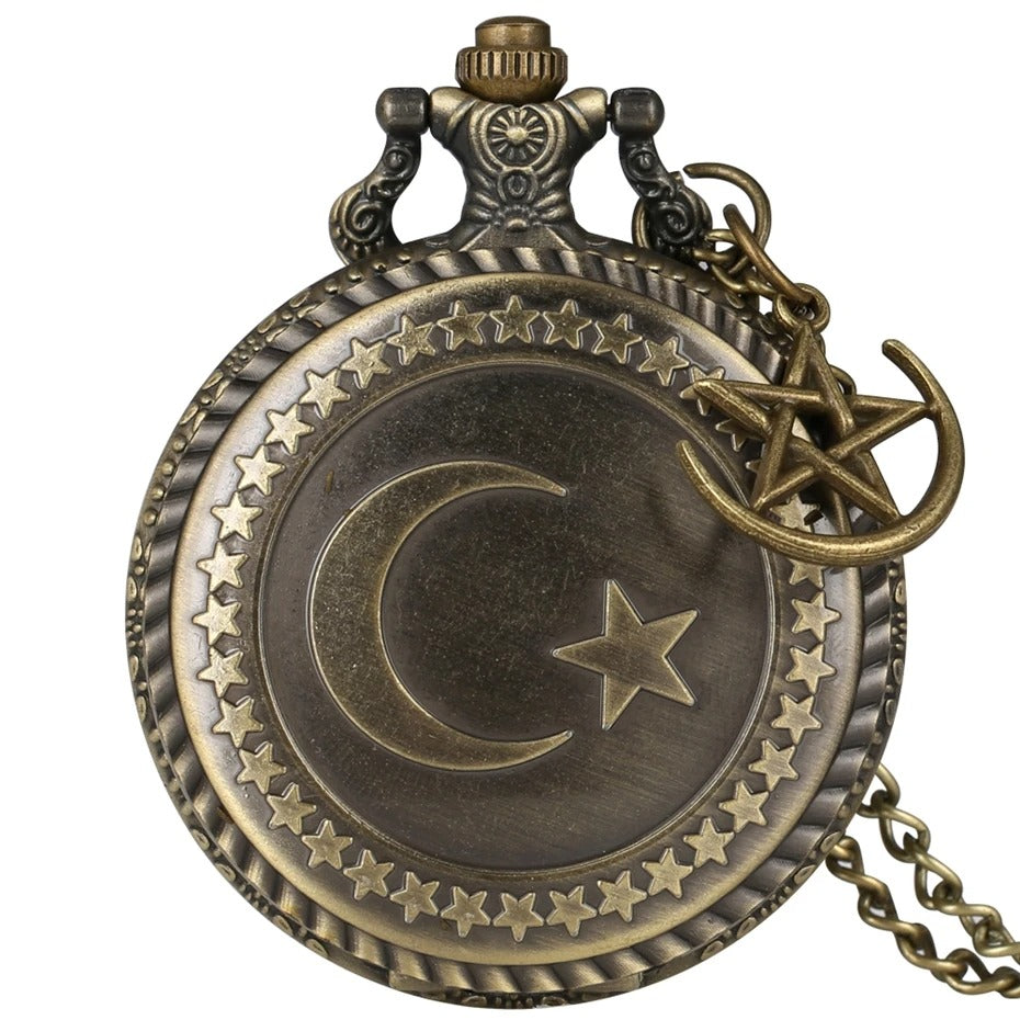 Türkei Mond & Stern Optik Taschenuhr „Stella della luna no.617" - PITANI