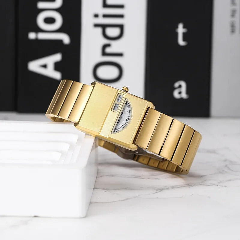 Edelstahl Armbanduhr im Retro Design "Design retrò semplice no.3201" - PITANI