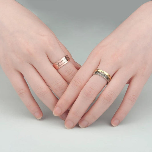 Personalisierter Edelstahl Ring "Unisex"