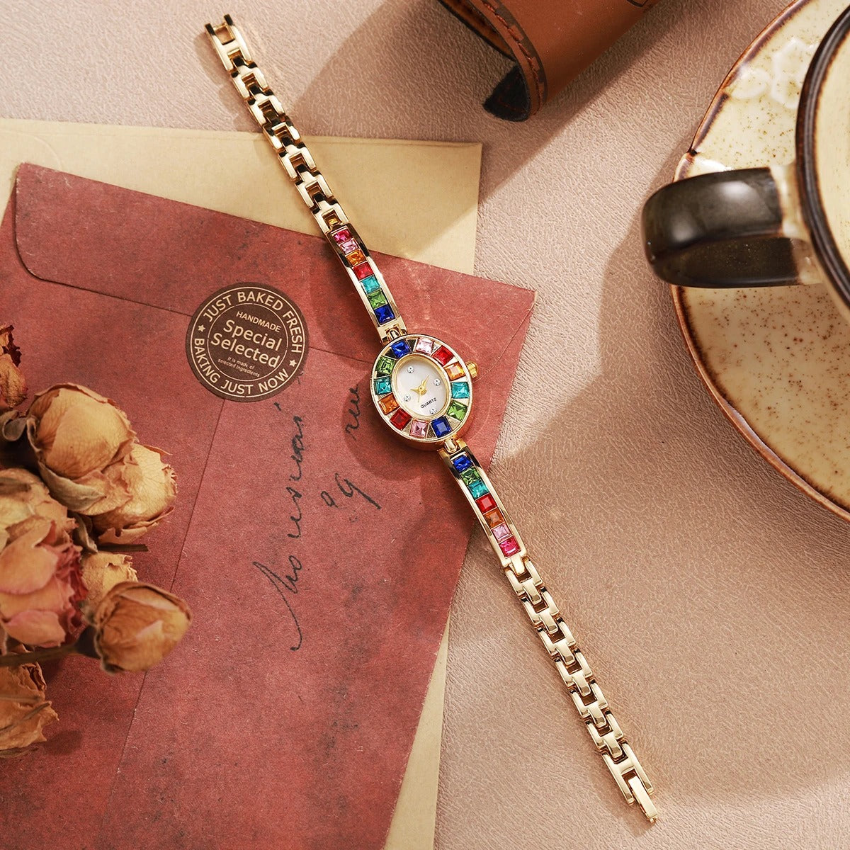 Bunte Ovale Edelstahl Armbanduhr "Orologio Al Quarzo Da Donna no.3131" - PITANI