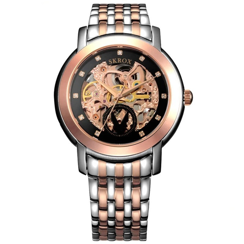 Edelstahl Automatik Armbanduhr "Orologio con Diamanti no.115" - PITANI