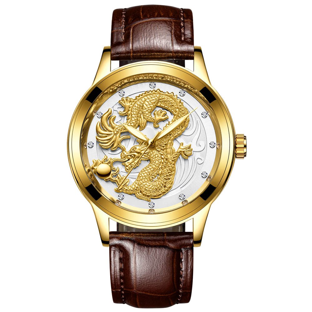 Drachenmotiv Edelstahl Armbanduhr "Orologio no.290" - PITANI