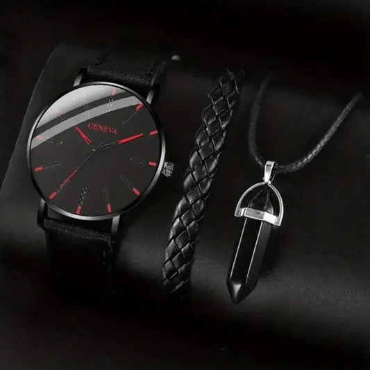 3-teiliges Uhren-Schmuckset „Bracelet Necklace Set No.6815“ - PITANI