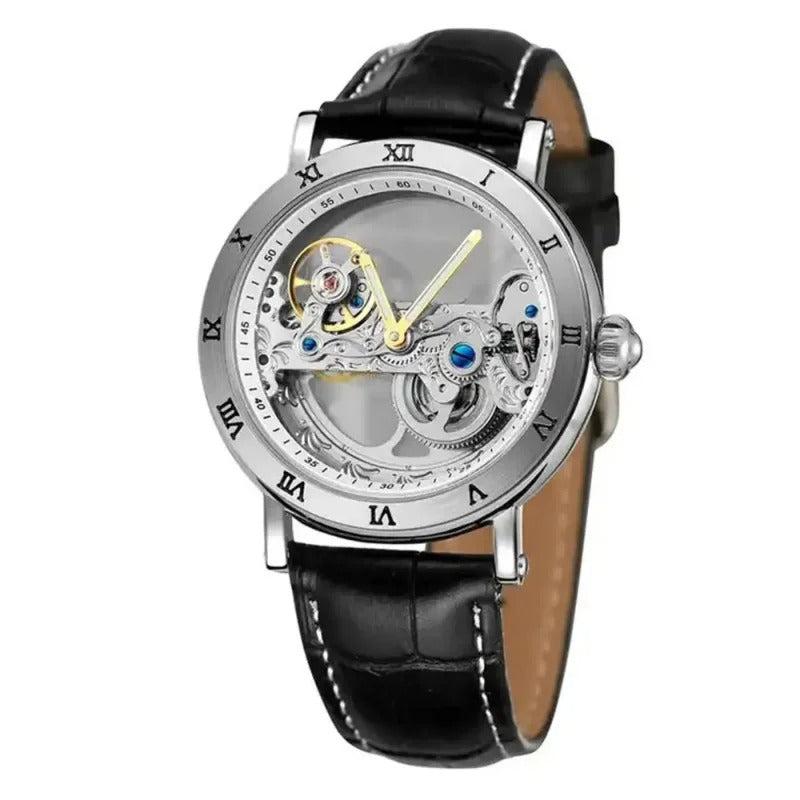 Durchsichtige Edelstahl Automatik Armbanduhr "Meccanico Da Uomo no.414" - PITANI