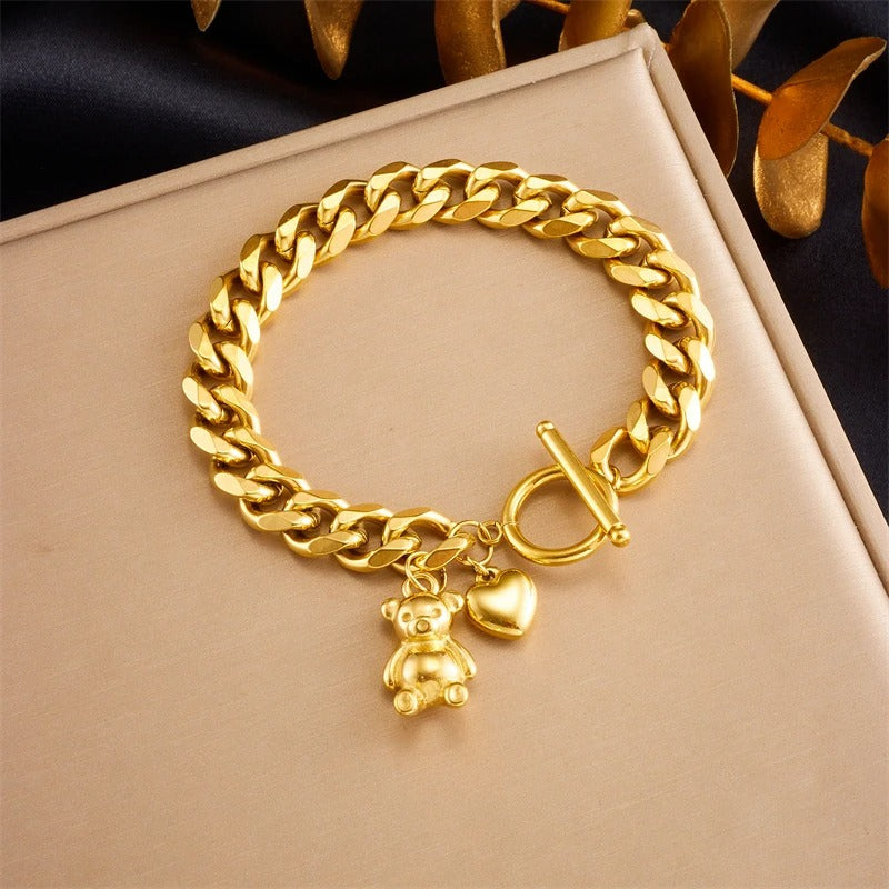 Edelstahl Armband "Orso Color Oro no.518" - PITANI