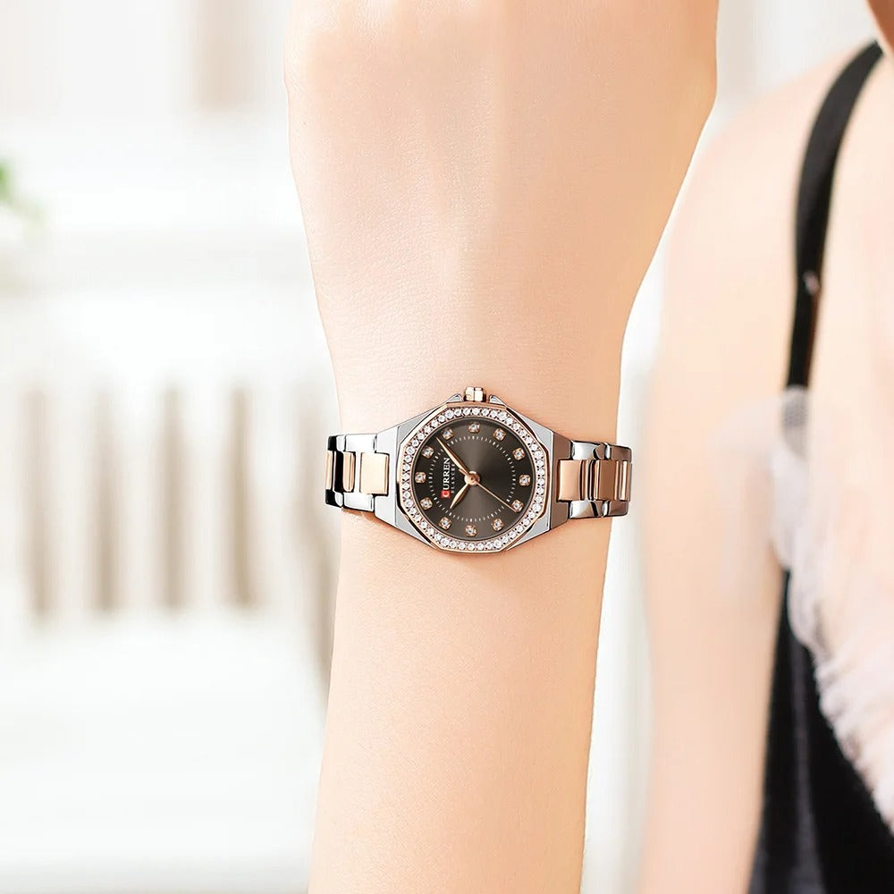 Elegante Achteckige Damen Quarzarmbanduhr – Wasserdichte Armbanduhr no.3273 - PITANI